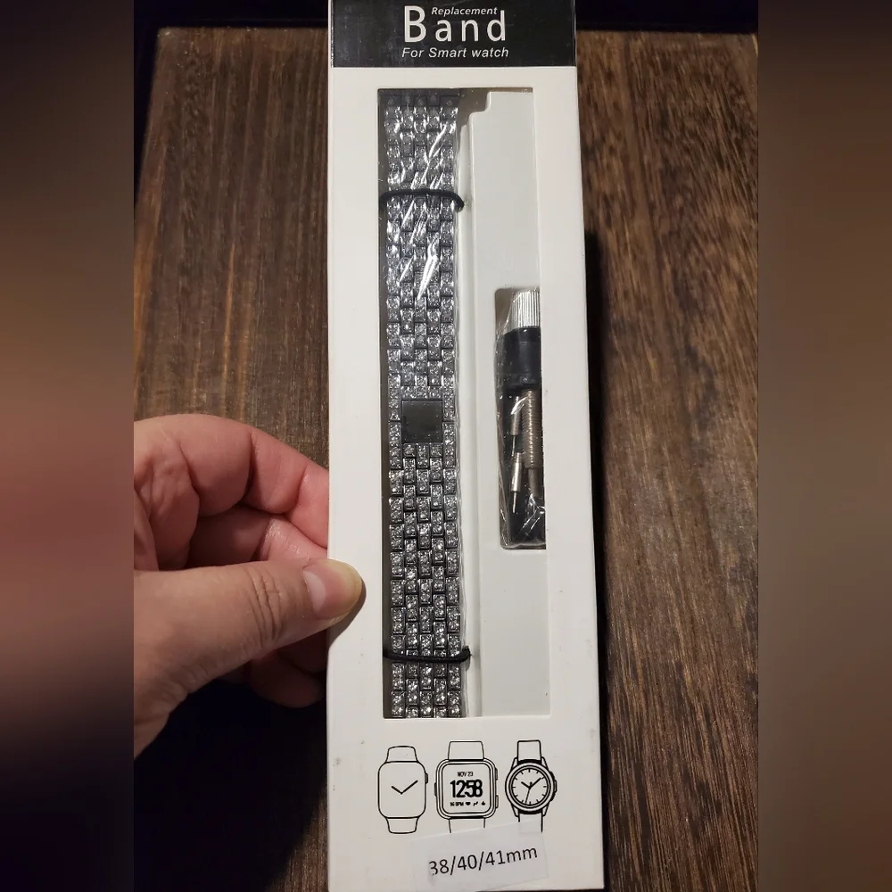 Rhinestone Smart Watch Bracelet Band